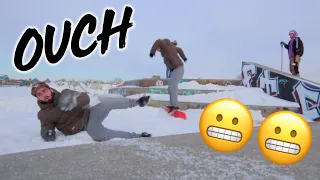 I Landed PRIMO On My SNOWSKATE!!!