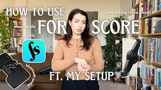 📯 how to use FORSCORE? easy GUIDE ft. my SETUP when performing with the app