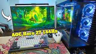 Tunando o Setup com o MONITOR AOC Hero 27 144Hz