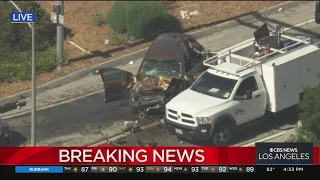 Pursuit in South LA ends in deadly 7-car crash