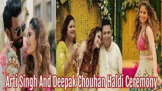 Arti Singh And Deepak chouhan Haldi Ceremony | #artisingh #deepakchouhan #haldiceremony