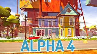 Hello Neighbor Alpha 4 Gameplay Walkthrough - FINALLY RIDE THE TRAIN!