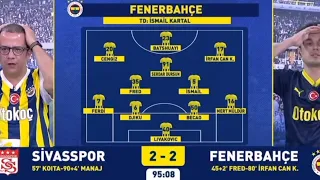 EMS Yapı Sivasspor 2-2 fenerbahçe Fbtv gol anları 💥 ağlama anları 😭 Son dakikalar #fbtv #sivasspor