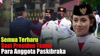 Momen Haru Para Anggota Paskibraka Saat Di Temui Presiden Jokowi