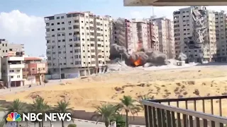 Video captures explosion as Israeli missile hits Gaza City