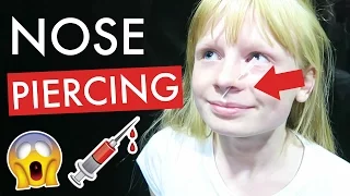 Getting my NOSE PIERCED at 12 YRS OLD!!! | Family Fizz