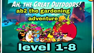 Angry birds 2 the gardening adventure level 1-8 (2 may 2024 ) #ab2 the gardening adventure today
