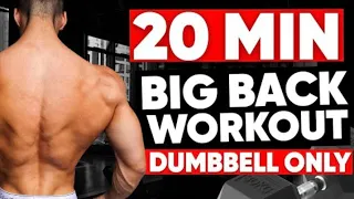 20 MINUTE BACK WORKOUT DUMBBELLS ONLY