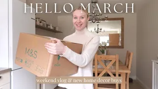 HELLO MARCH | home decor haul & cosy weekend vlog 🌷