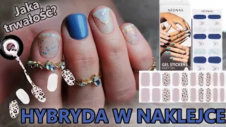 HYBRYDA W NAKLEJCE - TEST naklejek hybrydowych NeoNail gel stickers easy on - Lakierowniczka