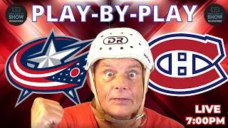 NHL GAME PLAY BY PLAY: BLUE JACKETS VS CANADIENS