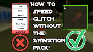 How To SPEED GLITCH *WITHOUT* The (Animation Pack!) | Roblox Da Hood