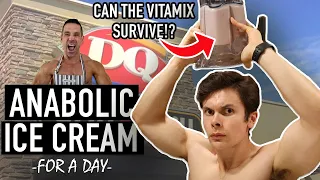 Only Eating Anabolic ICE CREAM For 24 HOURS | Healthy Ice Cream + My Shoulder Workout