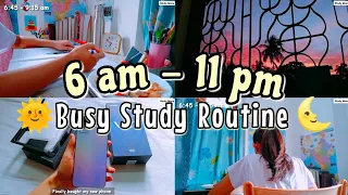 6am - 11pm Study Routine 🌻| lots of studying, making notes | Study Vlog | Study More