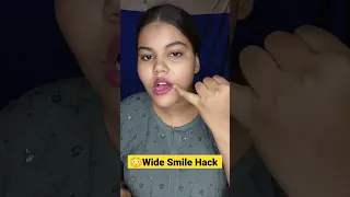 😳Wide Smile Hack weird✅ #shorts #youtubeshorts #hack #youtubeindia #makeup #trending #trendingshorts