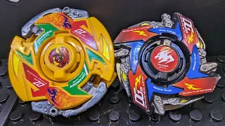 Beyblade DRANZER MF VS DRAGOON MSUV @tailorblades1473 Reproduction Review & Battle 爆転シュート ベイブレード'