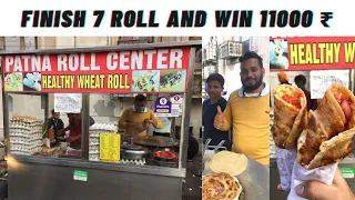 NO.1 VEG OR NON-VEG ROLL || PATNA ROLL CENTRE || DELHI STREET FOOD.