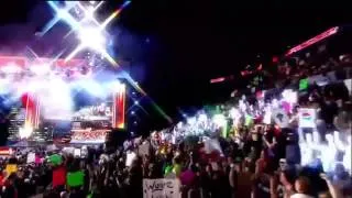 WWE Raw 3/12/2012  - The Rock Concert - John Cena Rap Promo!