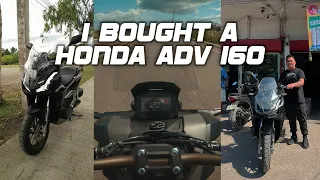 BUYING A HONDA ADV 160 MATTE BLACK - TOP SPEED - HARD BREAK-IN