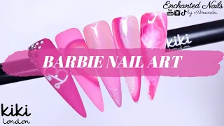 BARBIE NAIL ART 🩷 Kiki London Gel Polish Nail Art Tutorial