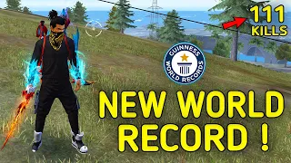 SOLO VS SQUAD || NEW ! WORLD RECORD🔥 111 KILLS😱 3 WORLD RECORD IN 1 VIDEO || 99% HEADSHOT INTEL I5