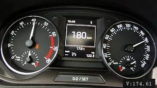 New Skoda Fabia III 1,2 TSI 2015 - acceleration 0-180 km/h, tiny driving moments