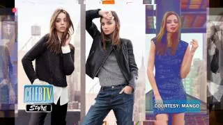 Miranda Kerr Models For Mango's Winter Campaign!