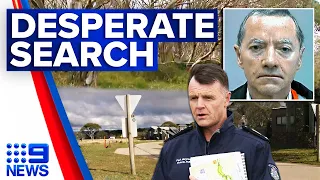 Large-scale search continues for missing elderly man in Victoria | 9 News Australia