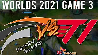 NO MERCY FOR HLE - T1 vs HLE - Quarterfinals Day 1 Game 3 - Worlds 2021 League of Legends Highlights