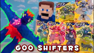 GOO JITZU Shifters Set Unboxing! HERO Pack Challenge w/ Corruptagon  - Puppet Steve