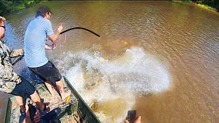 GIANT RIVER FISH is BIGGER THAN WE ARE!!! (INSANE)