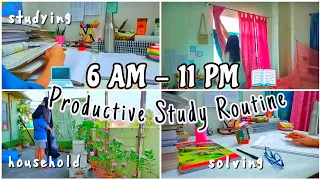 Productive 6am - 11pm Study Routine 📚| Study Vlog 💻| Study More