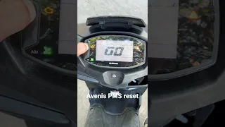 Suzuki Avenis PMS warning reset