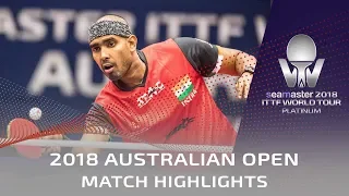 Gauzy Simon vs Achanta Sharath Kamal | 2018 Australian Open Highlights (R32)