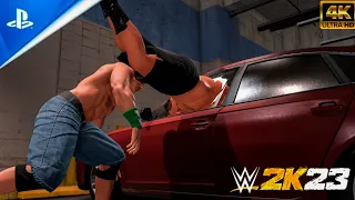 WWE 2K23 John Cena vs Brock Lesnar (Backstage brawl)