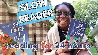 📚 Reading for 24 Hours Straight As A Slow Reader | *spoiler free* | 24 Hour In Paris & Italy