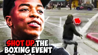 Yungeen Ace Shot Up The Boxing Event😱*HE HAD GOT BEAT UP SO HE GOT MAD*| GTA RP | Last Story RP |