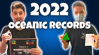 ALL Rubik's Cube OCEANIC RECORDS Broken in 2022!