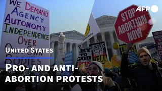 Protesters flock to US Supreme Court ahead of pivotal abortion case | AFP