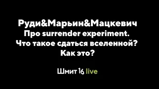 Шмит16 Live: Про surrender experiment. Что такое сдаться вселенной? Как это?.