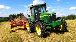 Baling Small Square Straw Bales! (Harvest Season 2023)