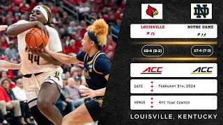 No. 15 Louisville vs No. 12 Notre Dame | ACC | 2.8.24