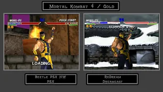 Mortal Kombat 4 / Gold - Beetle PSX VS. Redream