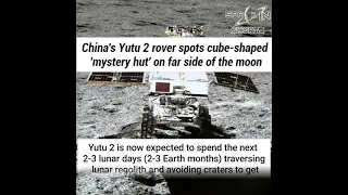 China's Yutu 2 rover spots cube-shaped mystery hut' on far side of the Moon🌙 #shorts#cnsa #astronomy