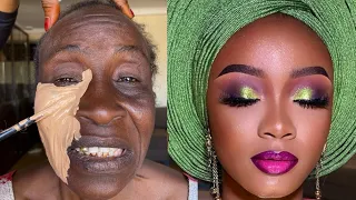 BOMB 😱 Bridal Makeup And Gele Transformation 🔥 Cirurgia Plastica 💉💉 Makeup Tutorial