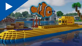 INSANE Minecraft Finding Nemo SUBMARINE Voyage Ride (Disneyland 2020)