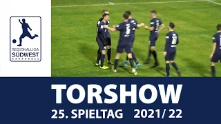 Regionalliga Südwest: Die Torshow zum 25. Spieltag 2021/2022