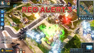 Command & Conquer Red Alert 3 Remix MOD Allies Zeus Battleship in Action!