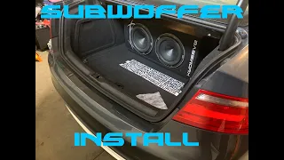 How to Audi aftermarket sub install (S5 B8)