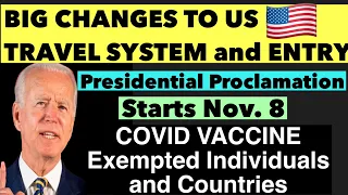 LATEST US TRAVEL RESTRICTIONS 2021| EXEMPTED INDIVIDUALS & COUNTRIES FROM COVID VACCINE